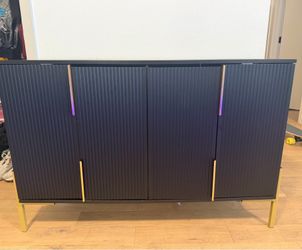 Black living room cabinet