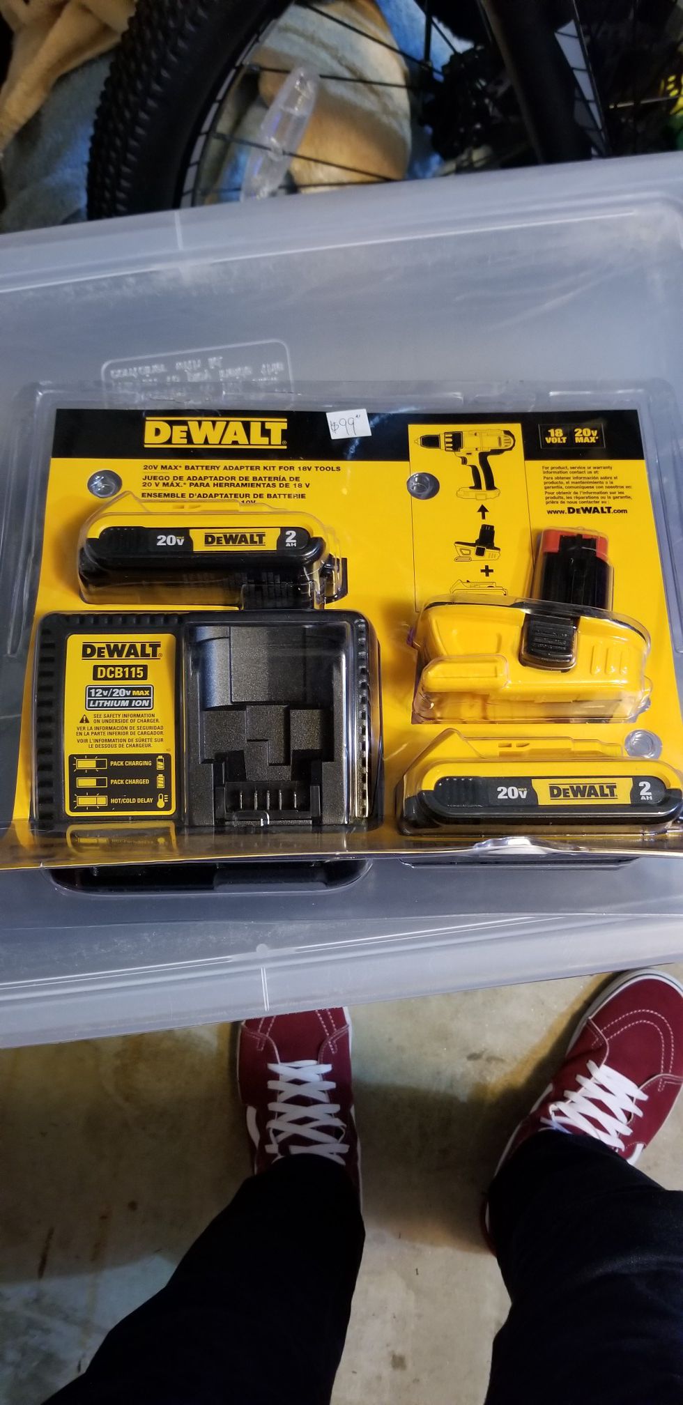 DeWalt 20 volt adapter kit