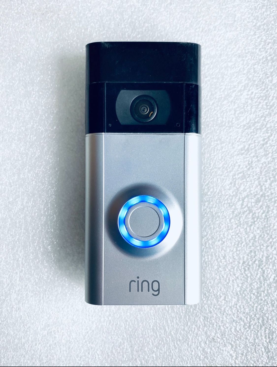 Ring 2nd Gen Silver Cover Video Doorbell With Night Vision, Motion