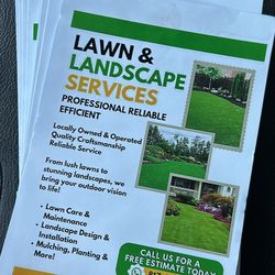 Lawn Care And Landscape. 