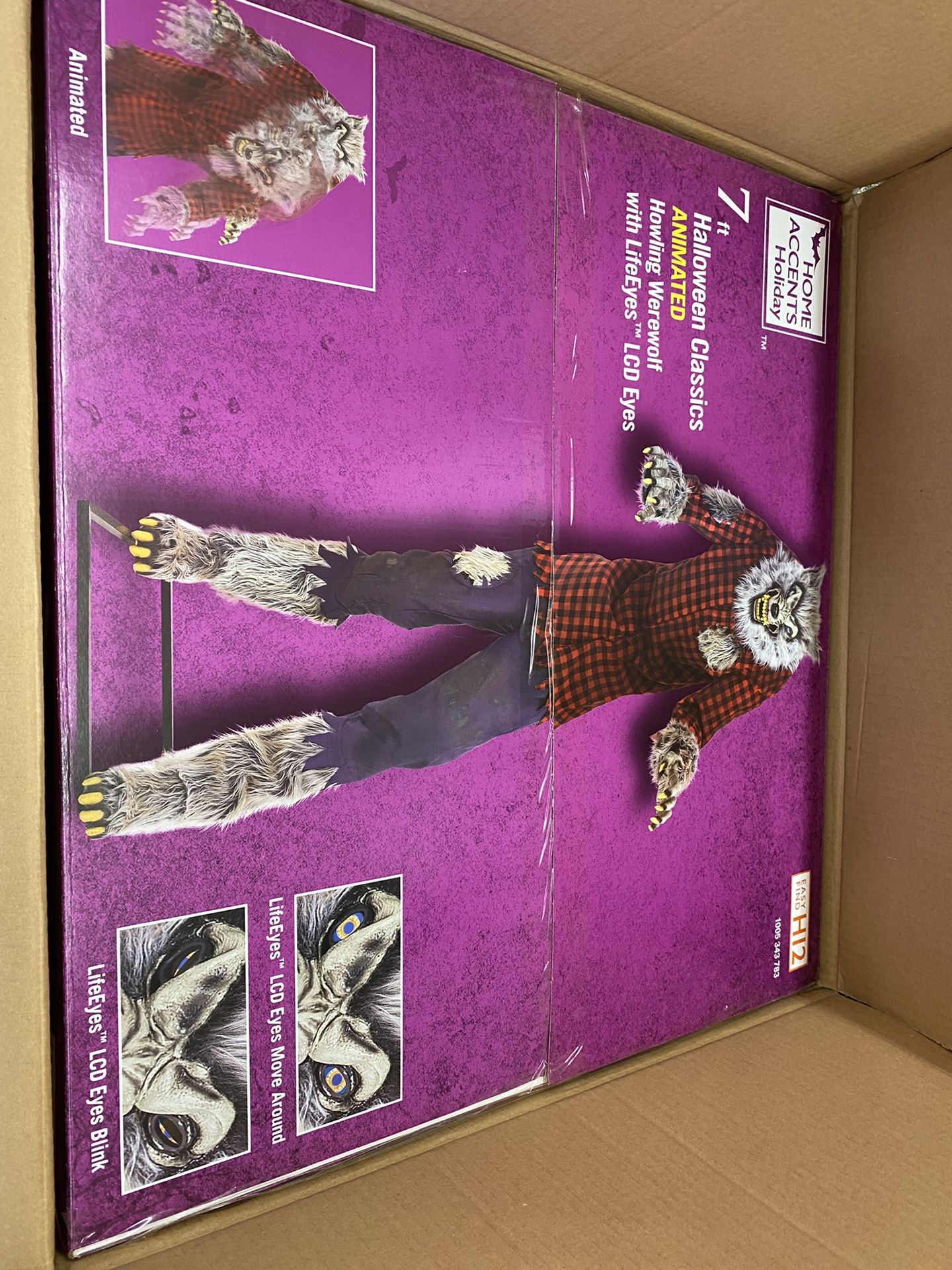 7ft Halloween Classics Animated Howling Werewolf