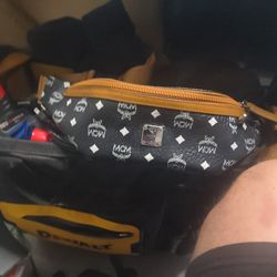Mcm Unisex Belt Bag In Black