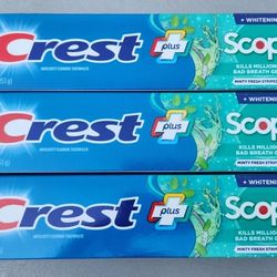 (3) Crest + Scope Complete Whitening Toothpaste, Minty Fresh, 5.4 oz each