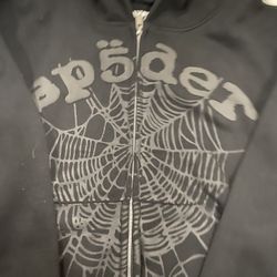 Black Spider Zip Up 