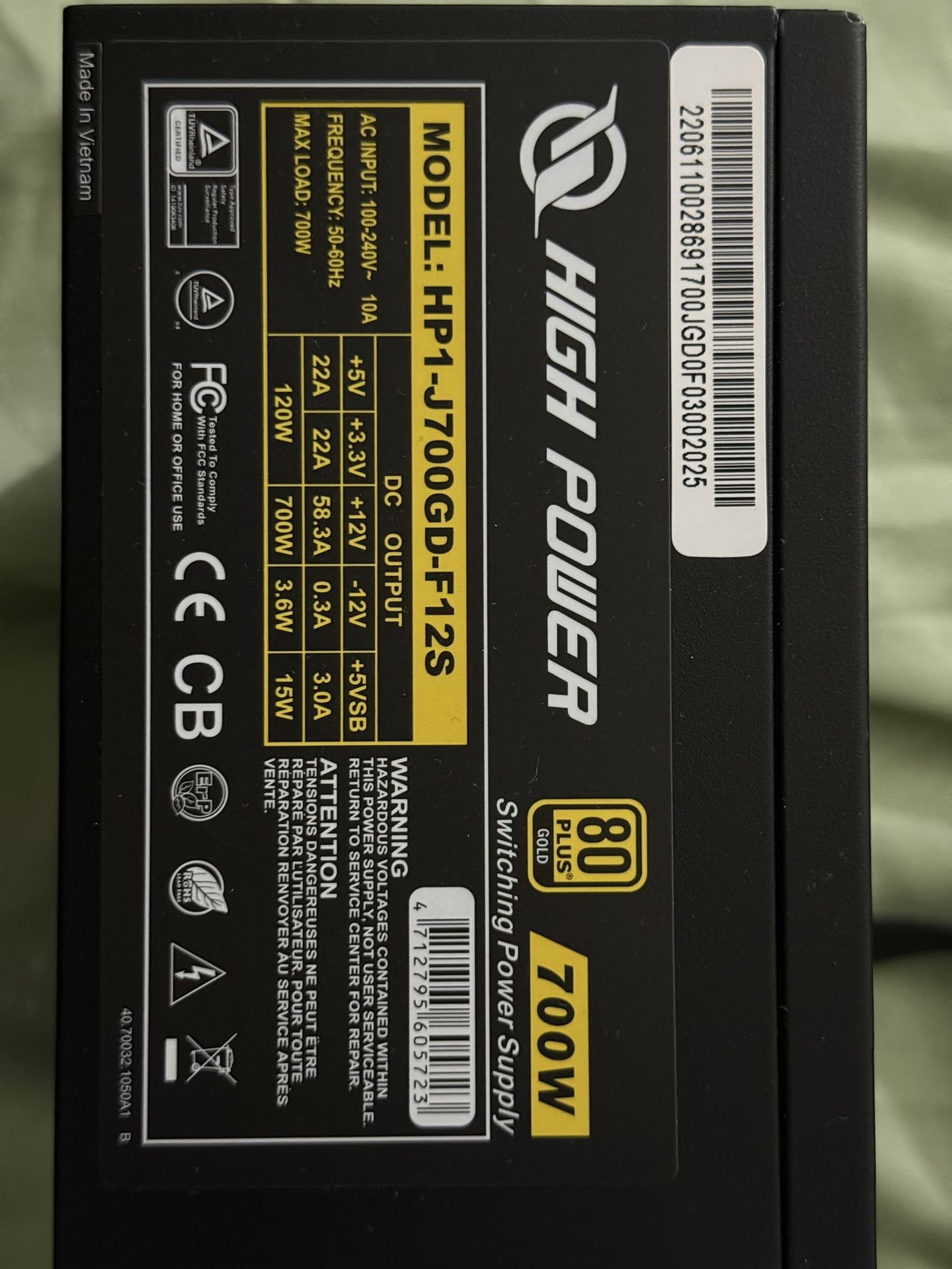 High Power Power Supply 700W