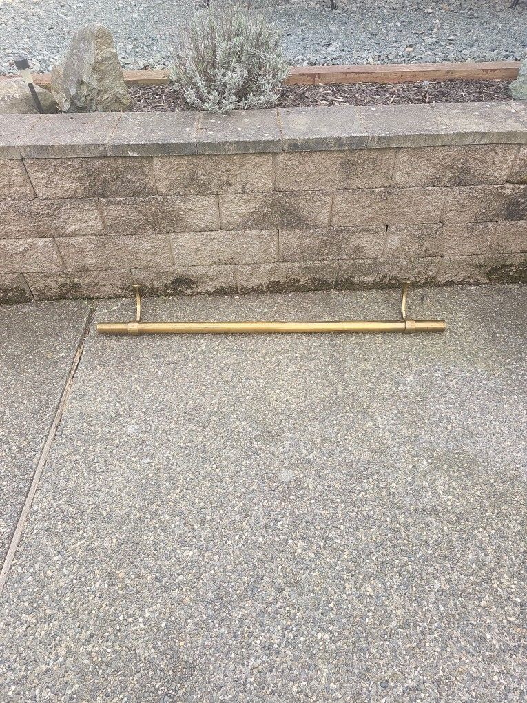 Antique BRASS BOOT KICK RAIL