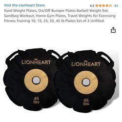 Lionheart Lifting Sand weight Plates (Pair of 2)