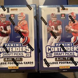 2 2021 Panini NFL Football Contenders Draft Picks Blaster Box Sealed 🔥IN HAND🔥