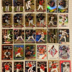 Cleveland Guardians 30 Card Baseball Lot! Rookies, Prospects, Refractors, Prizms, Autographs, Short Prints, Variations & More!
