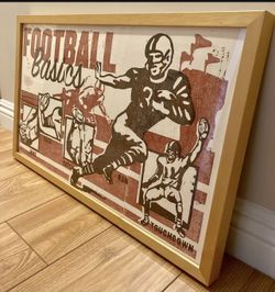 Football 🏈 Basics Framed Poster/Print Sports Collectable