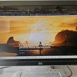 HP 19" Widescreen Monitor (RK283AA / w1907) - Dual Input & Built-in Speakers