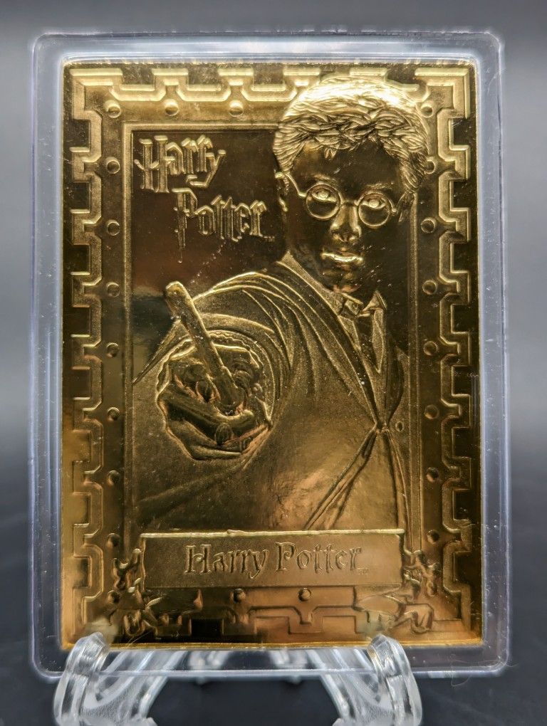 22 Carat Gold Harry Potter Card Never Opened