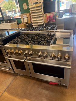 JennAir 48” Professional Stainless Steel Dual-Oven Gas Range
