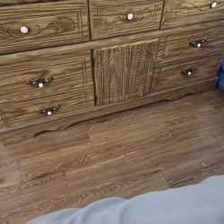 WOODEN BROWN DRESSER 