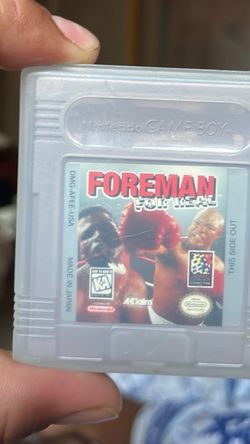 Foreman for Real Nintendo Game Boy Cartridge
