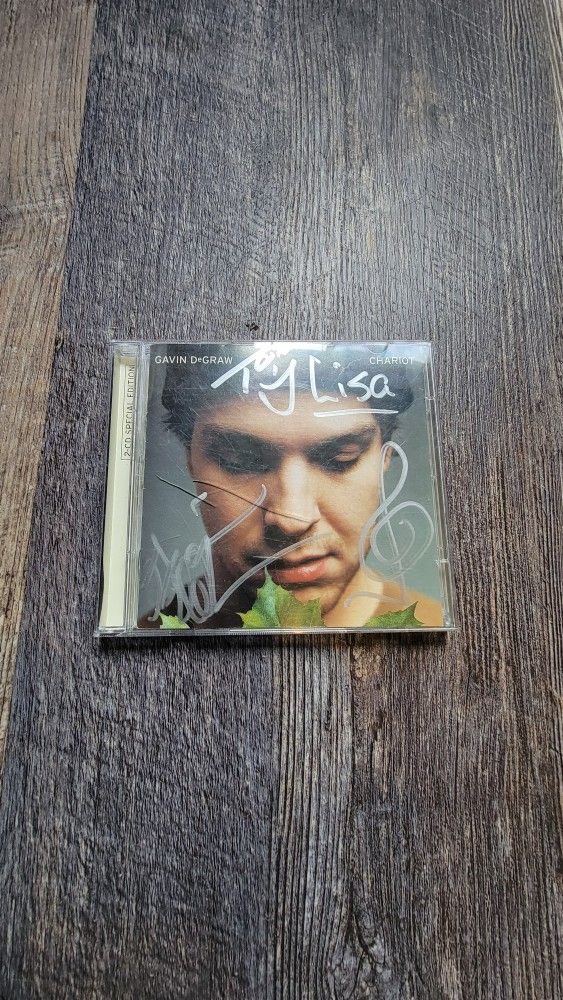Gavin DeGraw Signed In-Person Chariot CD Cover - Authentic