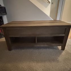 Sandy Oak Coffee Table Storage
