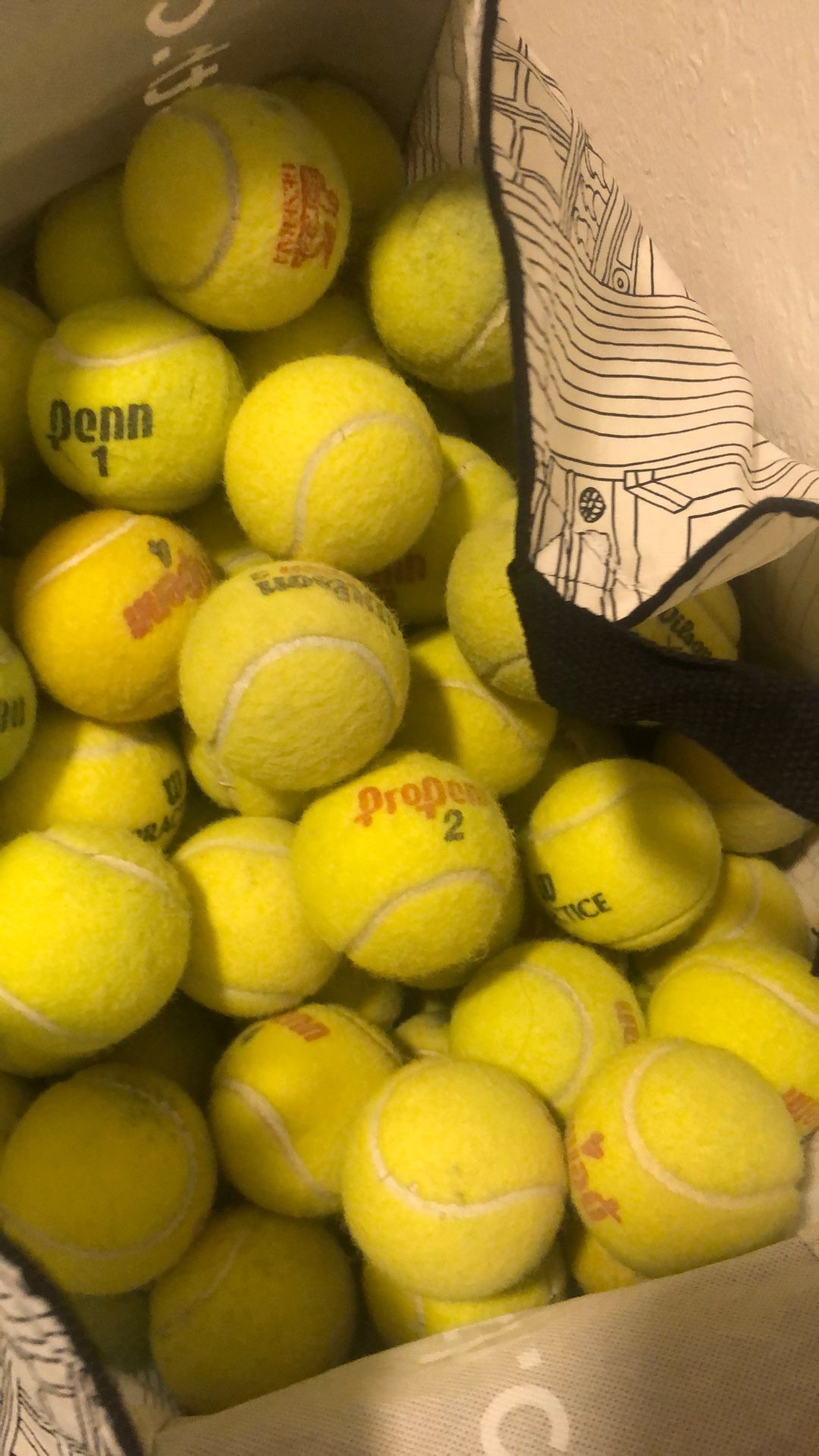 120 Used Tennis Balls