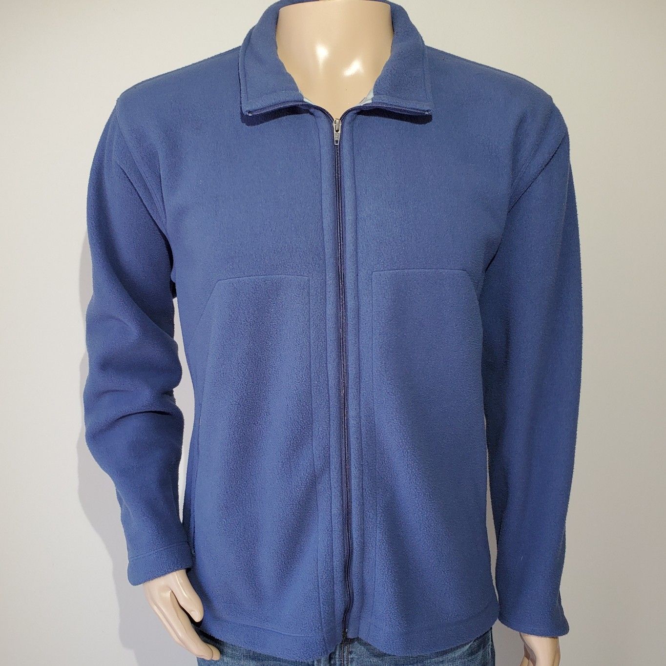 Patagonia Synchilla Mens Jacket Full Zip Blue Fleece.