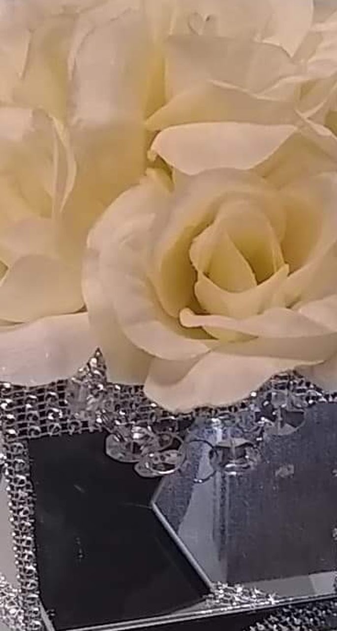 Ivory Mirror Rose Box