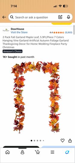 Autumn leaves hanging decor