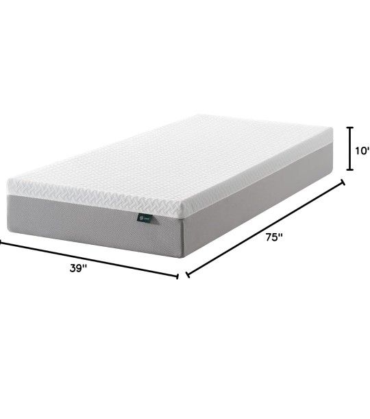10 Inch Memory Foam Twin Mattress 