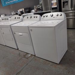 WHIRLPOOL WASHER AND DRYER SET SOIL LEVEL AUTO SENSING DEEP WATER WASH RINSE OPTIONS 