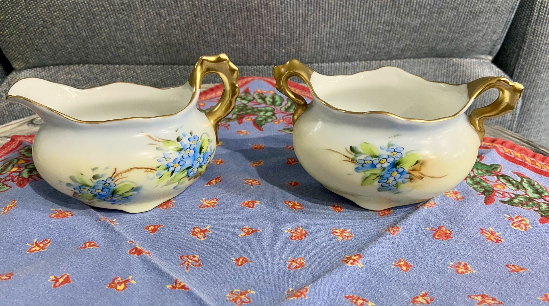 VINTAGE Imperial Austria PSL Creamer & Sugar
