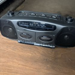 Lenox Sound CT-759C Boom Box Radio/ Cassette Player, Dubbing Option