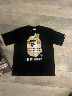Bape Burberry tee large