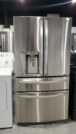 LG 4 Door Stainless Steel Fridge
