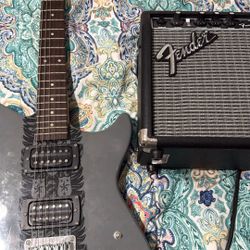 FIRST ACT ELECTRIC GUITAR & FENDER AMPLIFIER