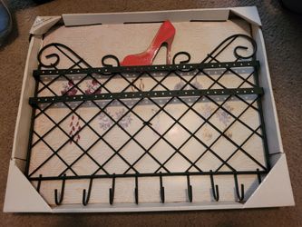 Jewelry Accessories Metal Holder With Hooks