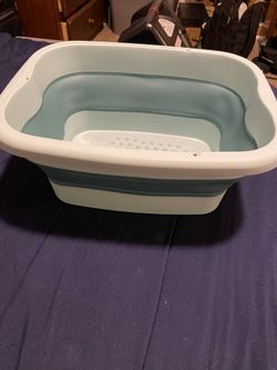 Foldable foot bath bucket