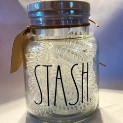 Rae Dunn glass jar
