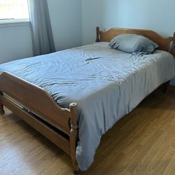Full Size Bed With Purple Brand Mattress (firm). 