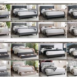 Camas Nuevas. Nuevos Estilos. Disponible Con Y Sin Colchon. 