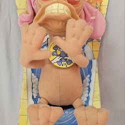 Vintage REN & STIMPY Rude Toot Ren Hoek 10" Plush Doll w/ Box 1992