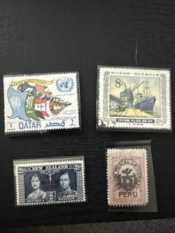 Collection Of 4 Stamps Range In Price 8-30 USD