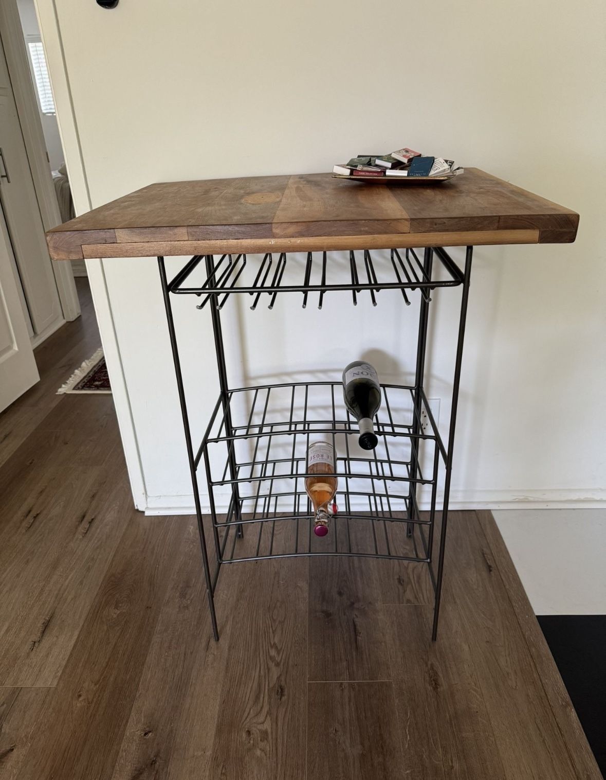 Wine/wine Glass Rack And Bar Table