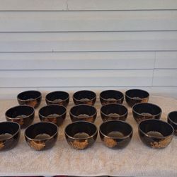 Holiday 08 Gilded Noel Stoneware 5.5" Cereal Bowls set of 16