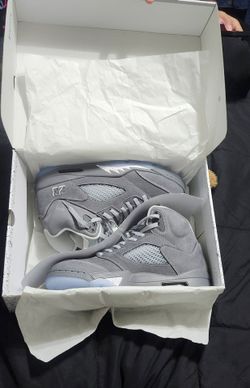 Air Jordan Grey wolf's 5