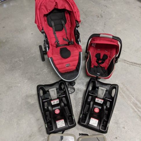 Price Lowered!!! Britax BSafe Rear Facing Infant Seat With 2 Car Bases, Stroller And 2 Mirrors