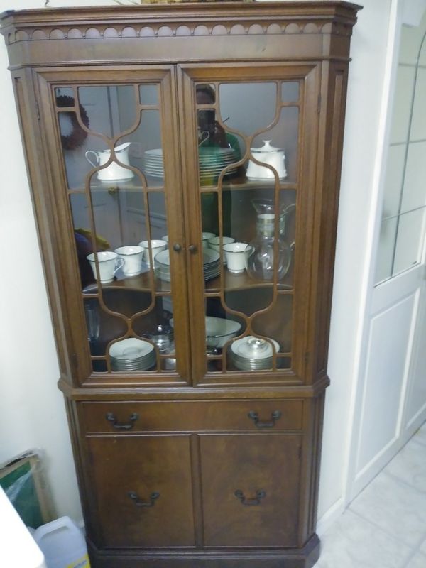 Cherry Corner China Cabinet Ideal For Box Nacs And Fine Cherry Corner China Cabinet Ideal For Box Nacs And Fine Great Condition Furniture In North Myrtle Beach Sc Offerup