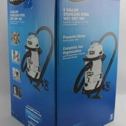 Hart 6 Gallon Stainless Steel Wet Dry vacuum 