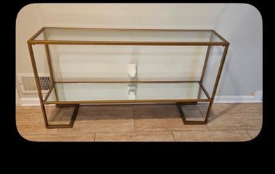 Glass top Console table