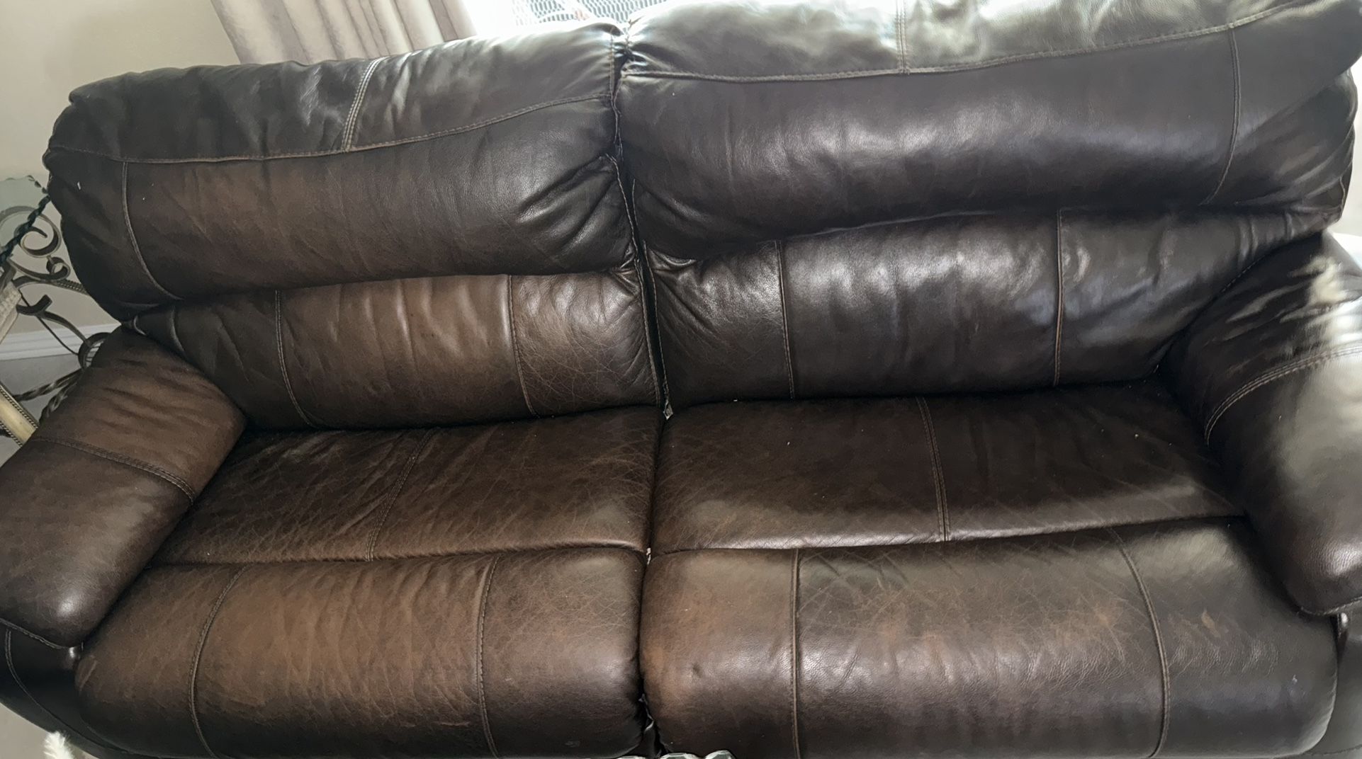 Leather Couch And Loveseat
