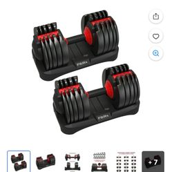 Adjustable Dumbells 50lbs Each 