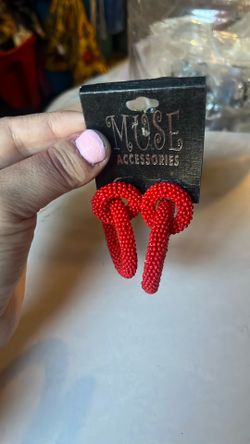 Red Earrings 
