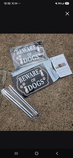 Beware of Dog Signs